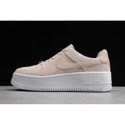 Nike Bayan Air Force 1 Sage Low Particle Zeytin Yeşili / Bej Rengi Kaykay Ayakkabı Türkiye - XAJ5981